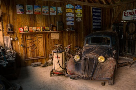 Vintage Car Restoration Workshop