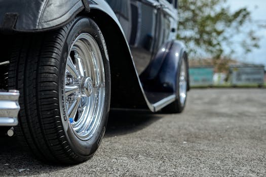 image of vintage Ford cars at a car show